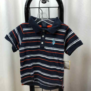 US Polo Assoc. Navy Stripe Child Size 24 m Boy's Shirt