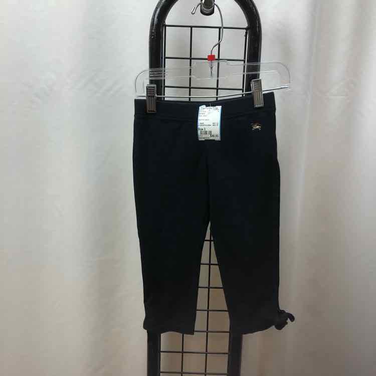 Burberry Black Solid Child Size 3 Girl's Pants