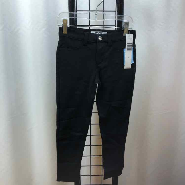 DKNY Black Solid Child Size 6 Girl's Pants