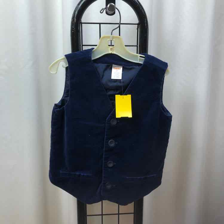 Gymboree Navy Solid Child Size 5 Boy's Vest