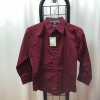 Kenneth Cole Red Solid Child Size 7 Boy's Shirt