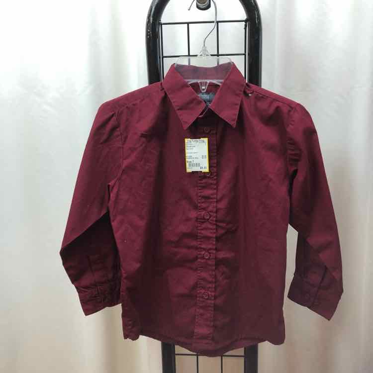 Kenneth Cole Red Solid Child Size 7 Boy's Shirt