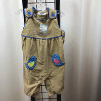 baby Boden Tan Patch Child Size 3-6 Months Girl's Overalls