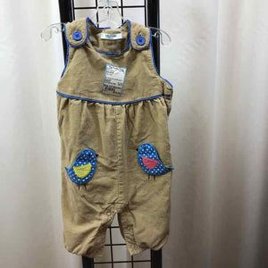 baby Boden Tan Patch Child Size 3-6 Months Girl's Overalls
