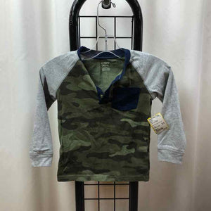 Carter's Green Camoflage Child Size 3 Boy's Shirt
