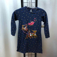 Navy Christmas Child Size 6 Girl's Dress