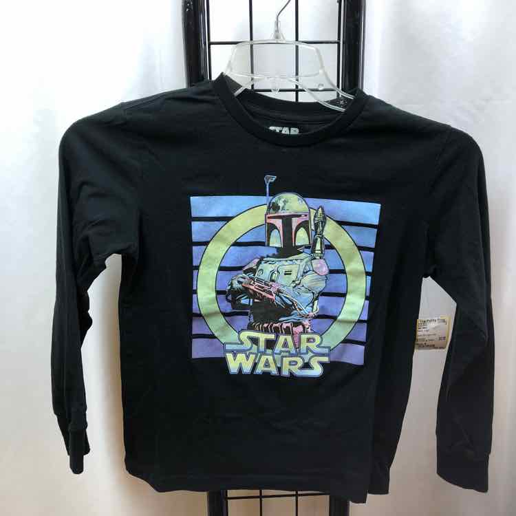 Star Wars Black Logo Child Size 8 Boy's Shirt