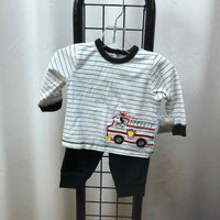 Little Me White Stripe Child Size 9 m Boy's Outfit