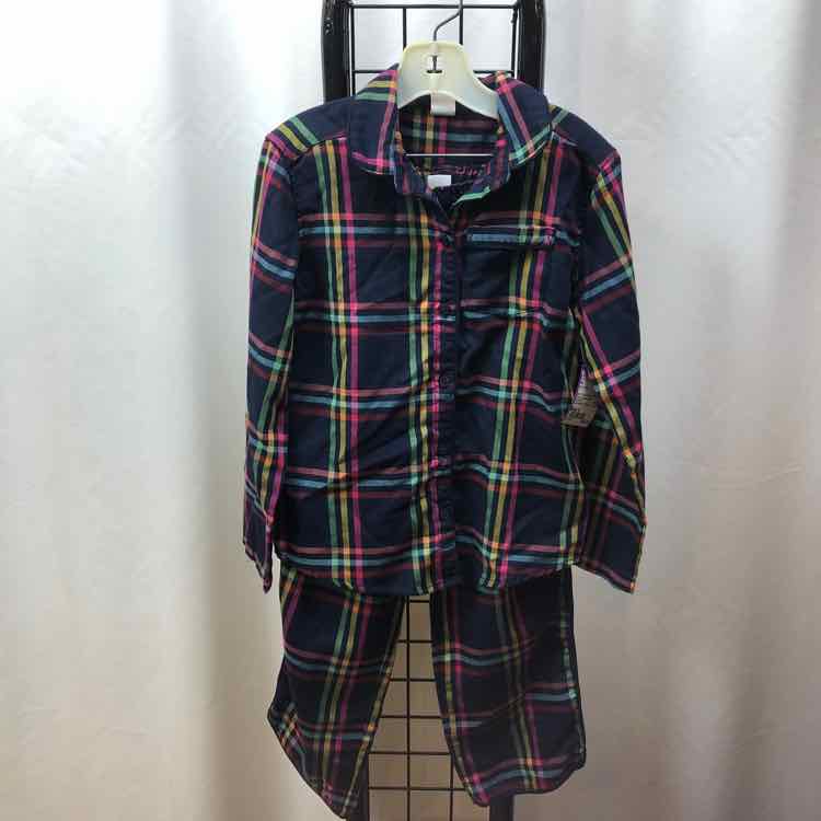 Gap Navy Plaid Child Size 6 Girl's Pajamas