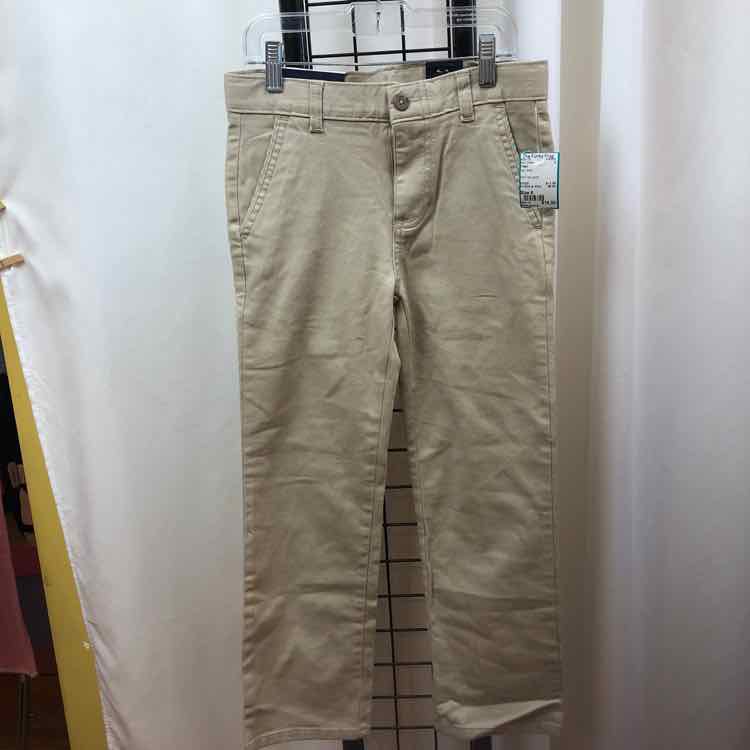 Chaps Tan Solid Child Size 8 Boy's Pants