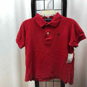Ralph Lauren Red Solid Child Size 2 Boy's Shirt