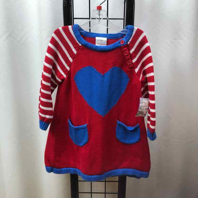 Hanna Andersson Red Solid Child Size 24 m Girl's Dress