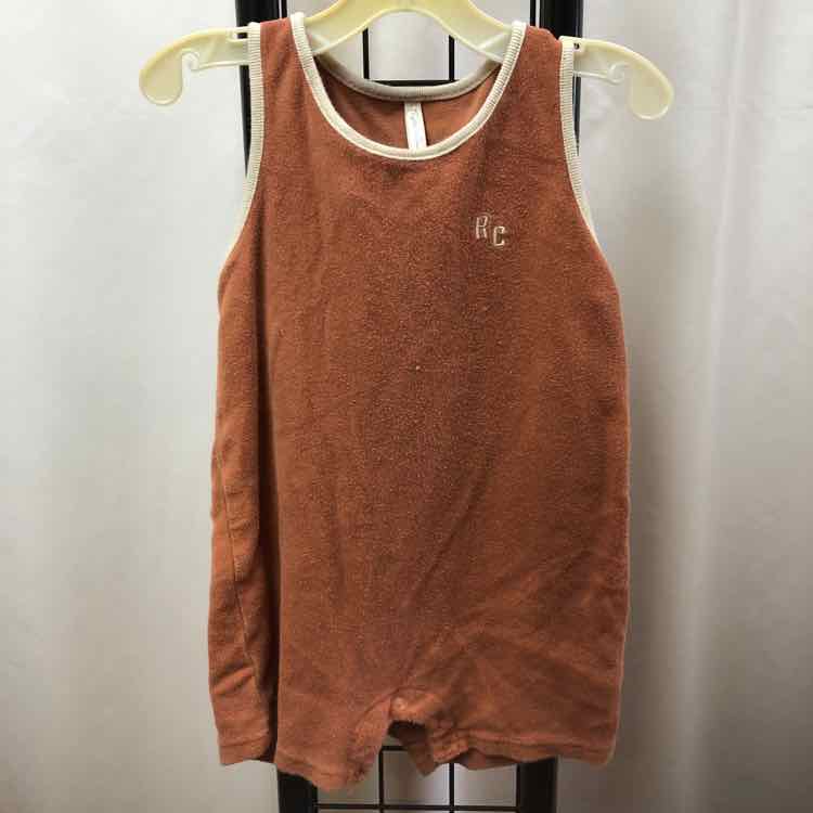 Rylee + Cru Brown Solid Child Size 18-24 m Boy's Romper
