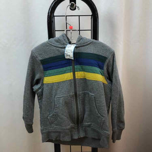 Hanna Andersson Gray Stripe Child Size 4 Boy's Sweatshirt