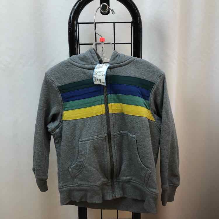 Hanna Andersson Gray Stripe Child Size 4 Boy's Sweatshirt
