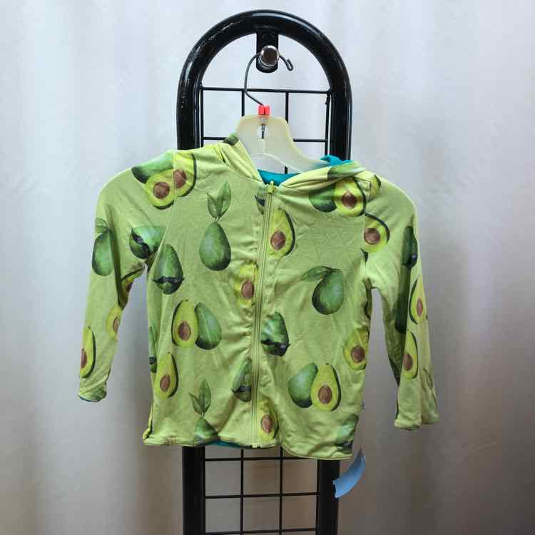 Posh Peanut Green Patterned Child Size 3 Boy's Sweatshirt