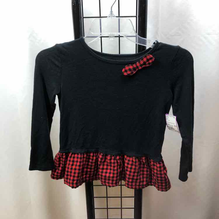 Carter's Black Solid Child Size 6/6X Girl's Shirt