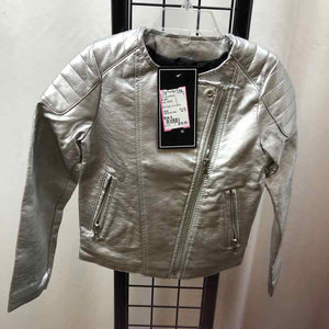 Me Jane Silver Metallic Child Size 4 Girl's Jacket/Blazer