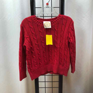 Beaufort Bonnet Co. Red Solid Child Size 3 Girl's Sweater