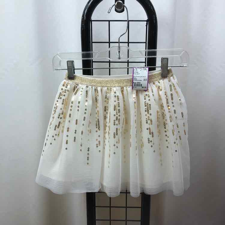 Cat & Jack White Sequin Child Size 6/6X Girl's Skirt