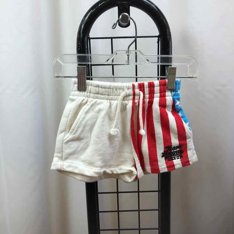 Zara White Graphic Child Size 6 Girl's Shorts