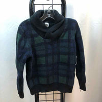 Gap Navy Plaid Child Size 5 Boy's Sweater