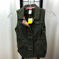 Cat & Jack Green Solid Child Size 6/6X Girl's Vest