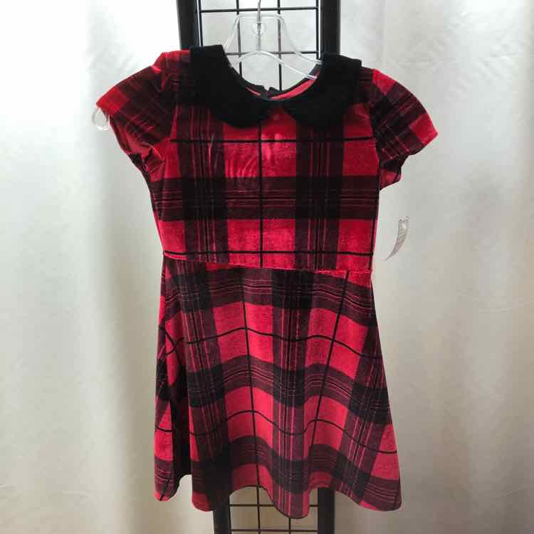 Epic Threads Red Plaid Child Size 6X Girl's Dress