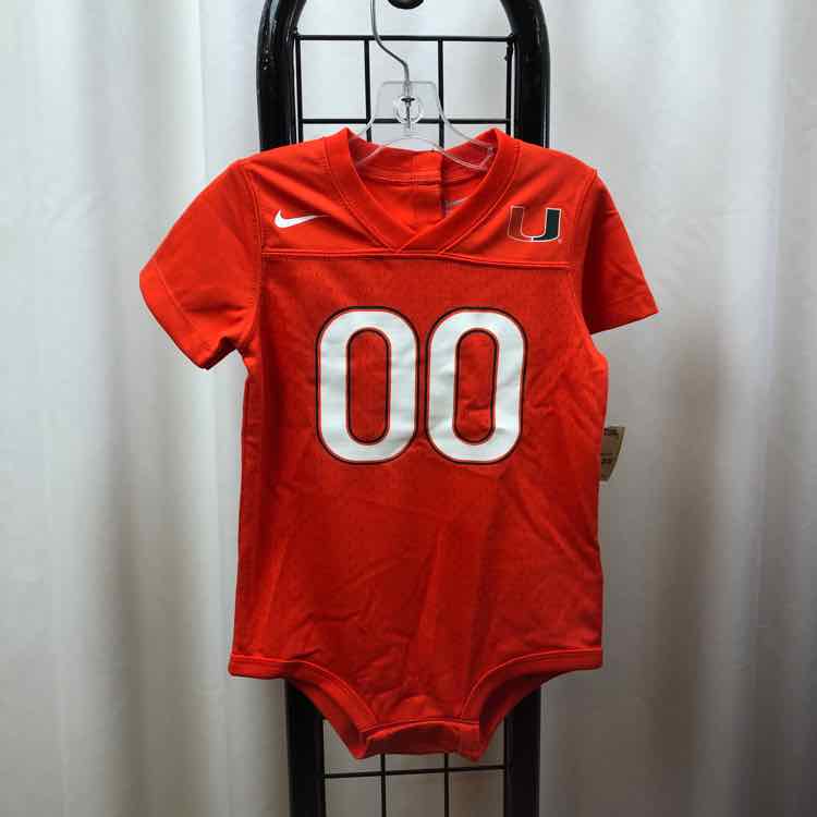 Nike Orange Logo Child Size 18 m Boy's Shirt