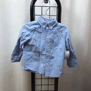 Janie and Jack Blue dogs Child Size 18-24 m Boy's Shirt