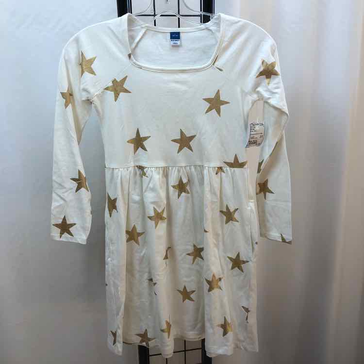 Old Navy White Stars Child Size 10/12 Girl's Dress