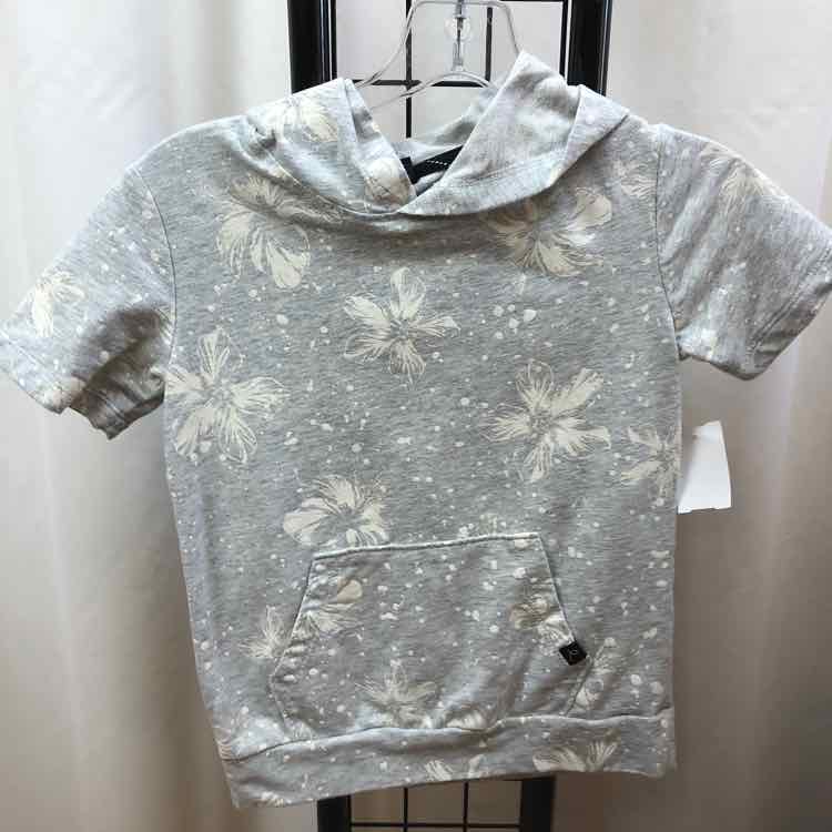 Art Class Gray Floral Child Size 6/7 Boy's Sweatshirt