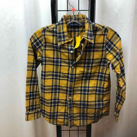 Janie and Jack Yellow Plaid Child Size 8 Boy's Shirt