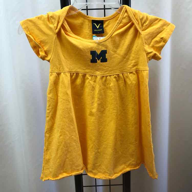 Valiant Yellow Logo Child Size 7 Girl's Dress