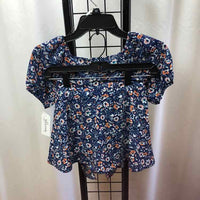 Speechless Navy Floral Child Size 7 Girl's Outfit
