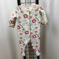 Chick Pea White Floral Child Size 6-9 m Girl's Pajamas
