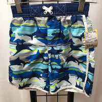 Wippette Blue Patterned Child Size 3 Boy's Swimwear