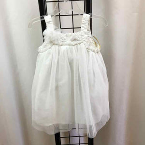 Cherokee White Solid Child Size 3 Girl's Dress