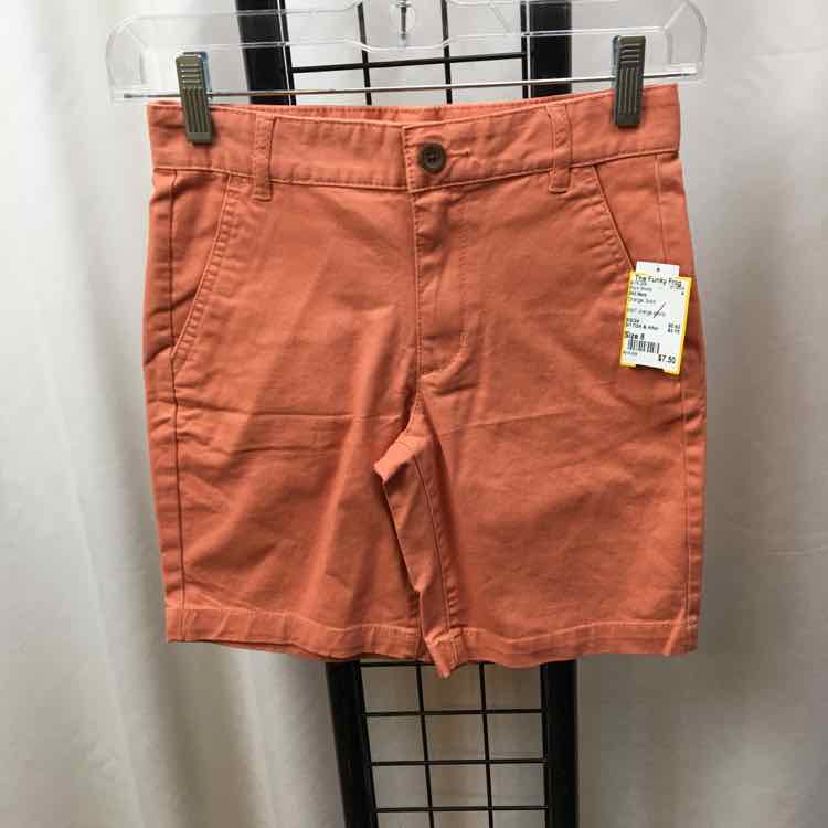 Old Navy Orange Solid Child Size 8 Boy's Shorts
