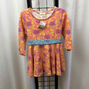 Matilda Jane Pink Floral Child Size 4 Girl's Dress