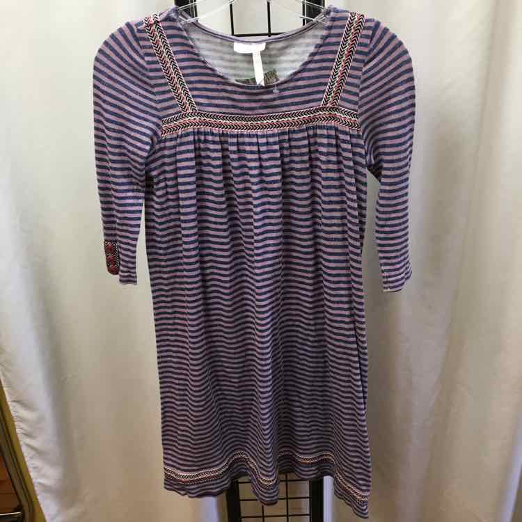 Matilda Jane Purple Stripe Child Size 12 Girl's Dress