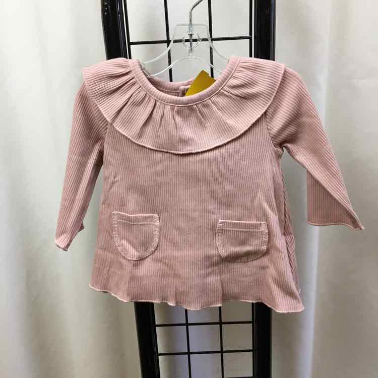 modern Moments Pink Solid Child Size 0-3 m Girl's Dress