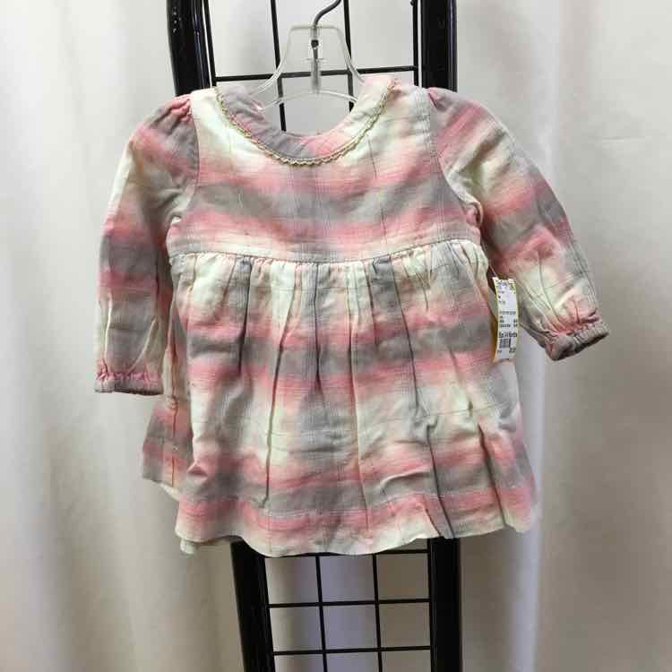 Gap Pink Plaid Child Size 3-6 Months Girl's Dress