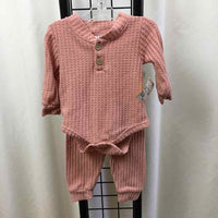 Pink Solid Child Size 0-3 m Girl's Outfit