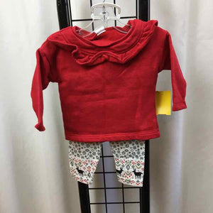 Carter's Red Solid Child Size 6 m Girl's Outfit