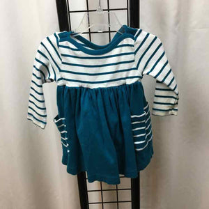 Hanna Andersson Teal Stripe Child Size 12-18 m Girl's Dress