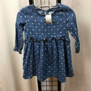 Old Navy Denim Hearts Child Size 4 Girl's Dress