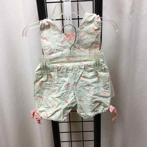 Fern and Fawn White Patterned Child Size 6-12 m Girl's Outfit