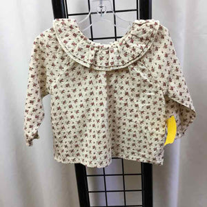 Cream Floral Child Size 12-18 m Girl's Shirt