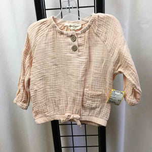 Jessica Simpson Pink Solid Child Size 18 m Girl's Shirt